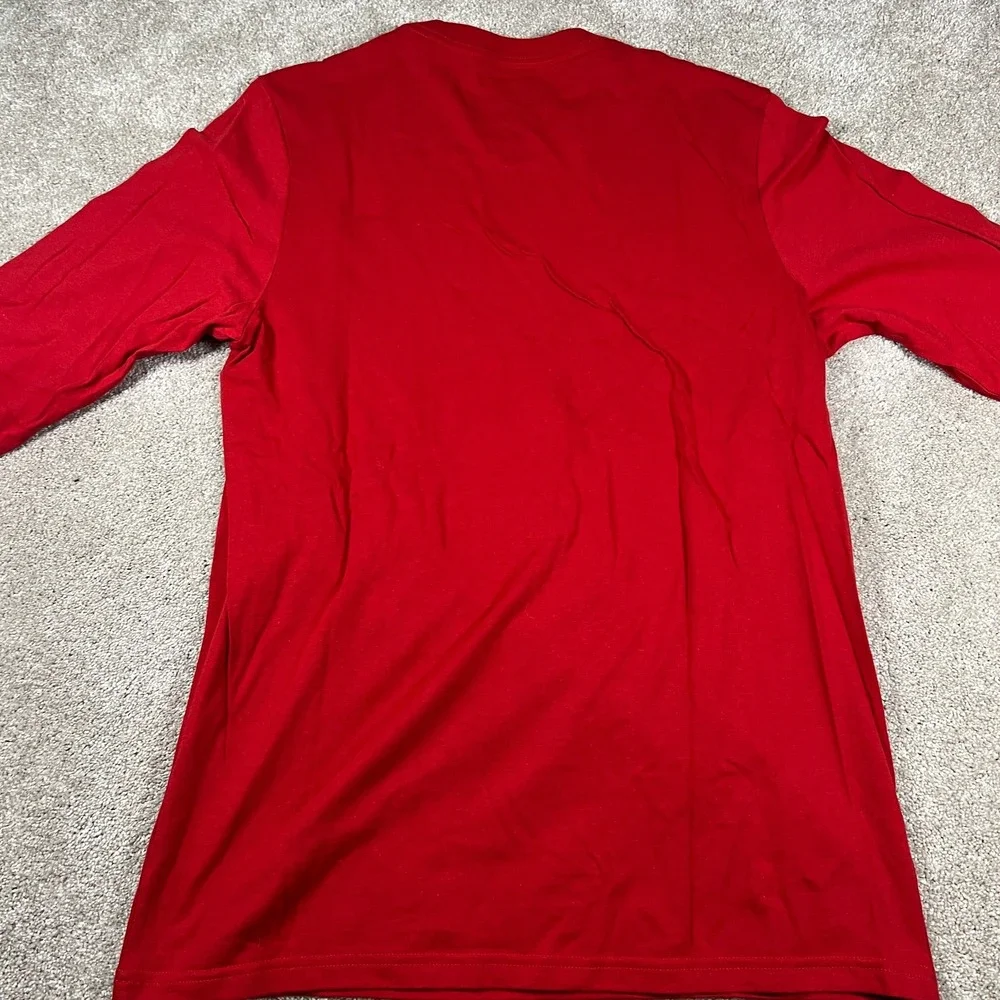 Adidas Mens Medium Red NHL Montreal Canadiens Long Sleeve Amplifier‎ T-Shirt NWT